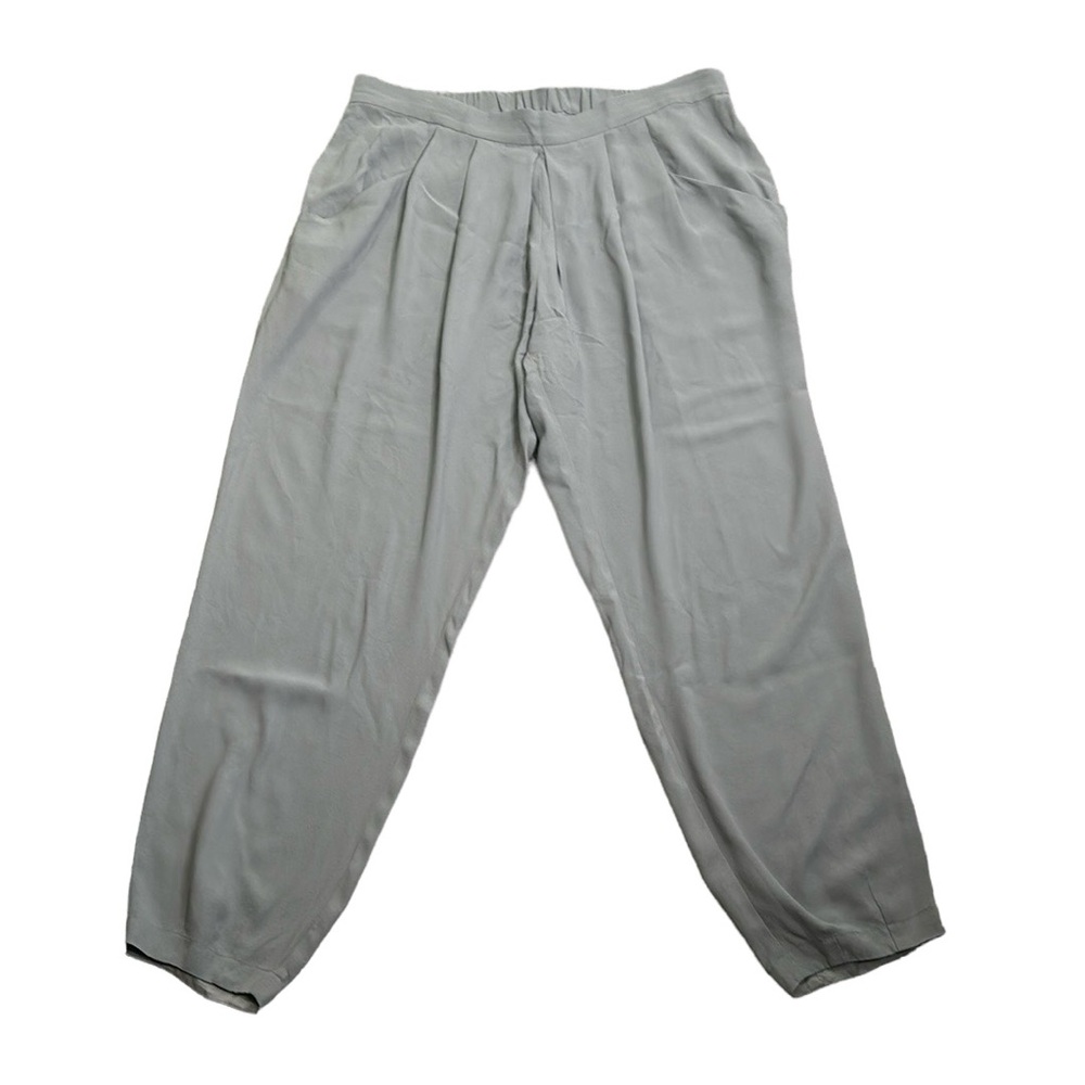 Eileen fisher slik gray  logan look pull on pants size medium